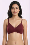 Zivame Padded Non Wired 3/4th Coverage Tshirt Bra - Tawny Port — thumbnail 5